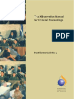 Trial Observation Manual Human Rights Rule of Law Series 2009 