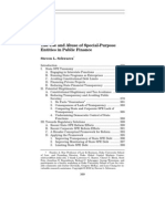 The Use and Abuse of Special-Purpose Entities in Public FinanceSteven L. Schwarcz