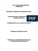 Ensayo Final de Derecho Procesal Las Ejecucion de Las Sentencias