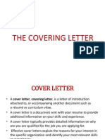 Cover Letter