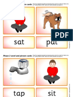 Sat Pat: Phase 2 Word and Picture Cards