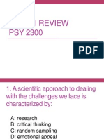 Psy 2300 Exam Review