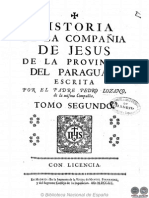 Historia de La Compania de Jesus en Paraguay - Tomo Ii - Libro Quinto - Pedro Lozano - Portalguarani PDF