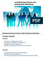 HR Divisional Business Drivers and KPI Development Workshop