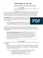 HSC Legal Studies - Effectiveness & Law Reform Outline