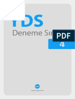 Extra Yds Deneme Sinavi 4