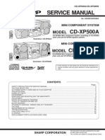 Xp500 Manual de Servicio Minicomponente Sharp