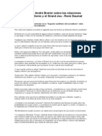 Carta Abierta A André Bretón Sobre Las Relaciones Entre El Surrealismo y El Grand Jeu