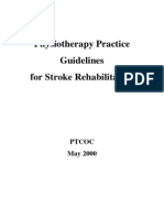 Physiotherapy Practice Guidelines For Stroke Rehabilitation