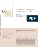 Etnografic Work in Political Science