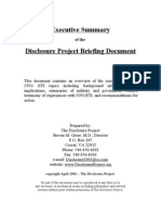 Executive Summary Disclosure Project Briefing Document: of The