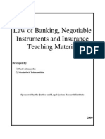 Insurance Banking and Negotiable Instruments