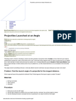 Projectiles Launched at An Angle - Education