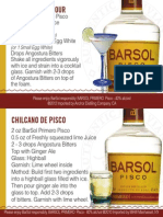 Barsol Pisco Tear Off Shelf Talker