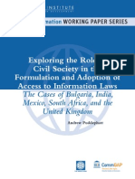 Role of Civil Society in RTI LAW