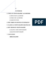 Index 2. Cryptography-Purpose 3. Types of Cryptographic Algorithms