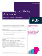 Training Course Factsheet Personality and Ability Assessment