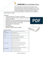 AWRN-22B: 802.11n WLAN ADSL2+ Router