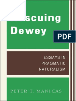 Dewey Rescuing Dewey Essays in Pragmatic Naturalism