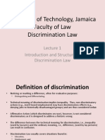 University of Technology, Jamaica Faculty of Law Discrimination Law