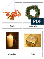 3 Part Nomenclature (Vocabulary) Christmas Cards