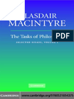 Alasdair Macintyre Tasks of Philosophy