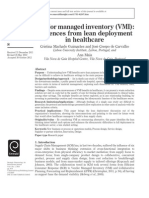 Vendor Managed Inventory (VMI) Evidences From Lean Deployment in Healthcare