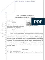 Court Order On Motion For Summary Judgment, Motions To Intervene 12/6/2013 ND Cal