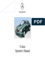 Mercedes E320 E430 Owners Manual 2001