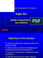 Topic Six: Health Assessment & Surveillance