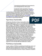 Trait Theory of Personality