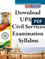 UPSC Civil Services Examination Syllabus