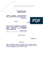 Metro Transit Organization, Inc. vs. Court of Appeals, G.R. No. 142133, November 19, 2002