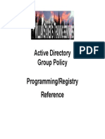 Active Directory GP Programming and Registry Reference