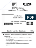 ERP Systems: Audit and Control Risks: Jennifer Hahn Deloitte & Touche