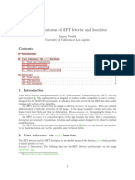 An Implementation of SIFT Detector and Descriptor: Andrea Vedaldi University of California at Los Angeles