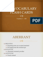 LAE Vocabulary Flash Cards 1 - 108