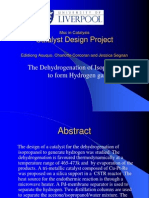 The Dehydrogenation of Isopropanol To Form Hydrogen Gas