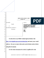 Sample Opposition To Rule 60 (B) (2) Motion To Vacate Judgment