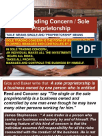 Sole Trading Concern / Sole: Proprietorship