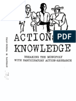 Orlando Fals-Borda, Muhammad Anisur Rahman Action and Knowledge Breaking The Monopoly With Participatory Action-Research 1991