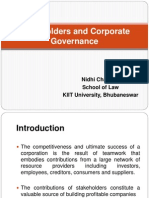 Stakeholders and Corporate Governance