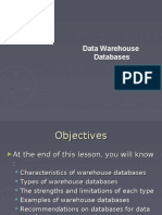 Data Warehouse Databases