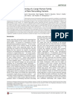 Transcriptome Sequencing of A Large Human Family Identifies The Impact of Rare Noncoding Variants