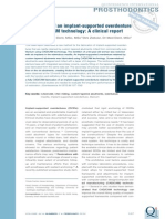 6 - Fabrication of An Implant-Supported Overdenture Using CAD-CAM Technology A Clinical Report