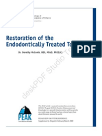 PEAK Restoration of The Endodontically Treated Tooth PDF