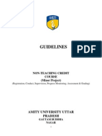 Minor Project Guidelines Amity University