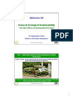 Greenco Rating System - Green & Ecological Sustainability 27 Sep Bangalore 2012 PDF