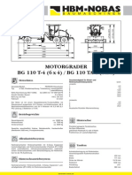 HBM Nobas: Motorgrader BG 110 T-4 (6 X 4) / BG 110 TA-4 (6 X 6)