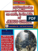 Prophecies of Jesus Christ's Life On Earth. (In 44 Slides)